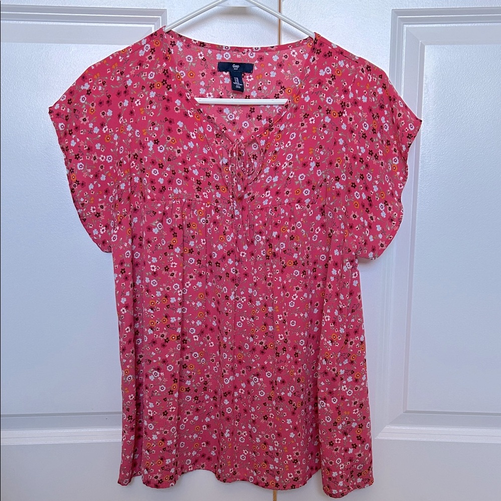 GAP Pink Floral Blouse